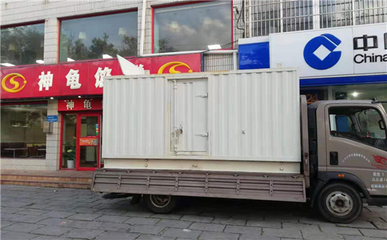 礼县出租发电机施工案例